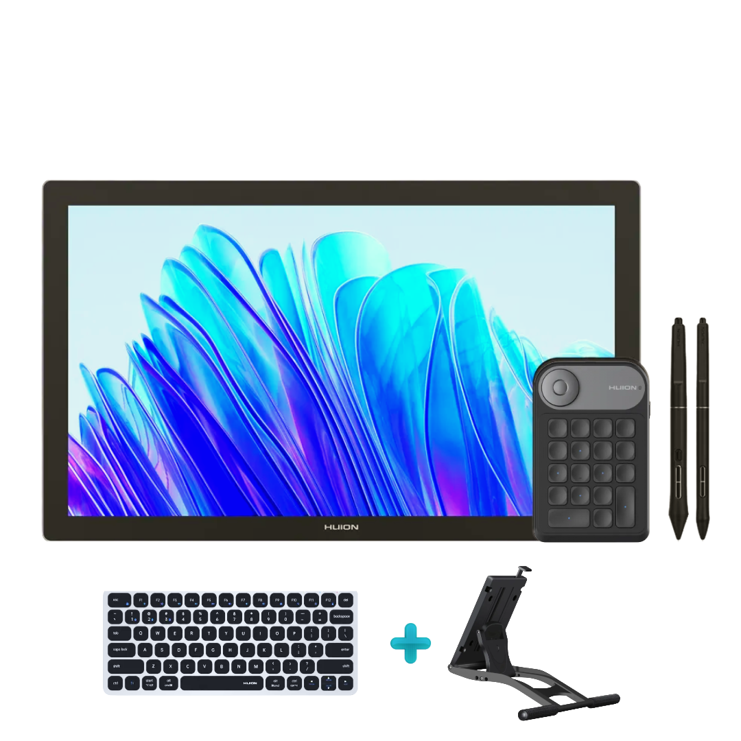 KAMVAS PRO 19 4K + STAND 100A + TECLADO HUION